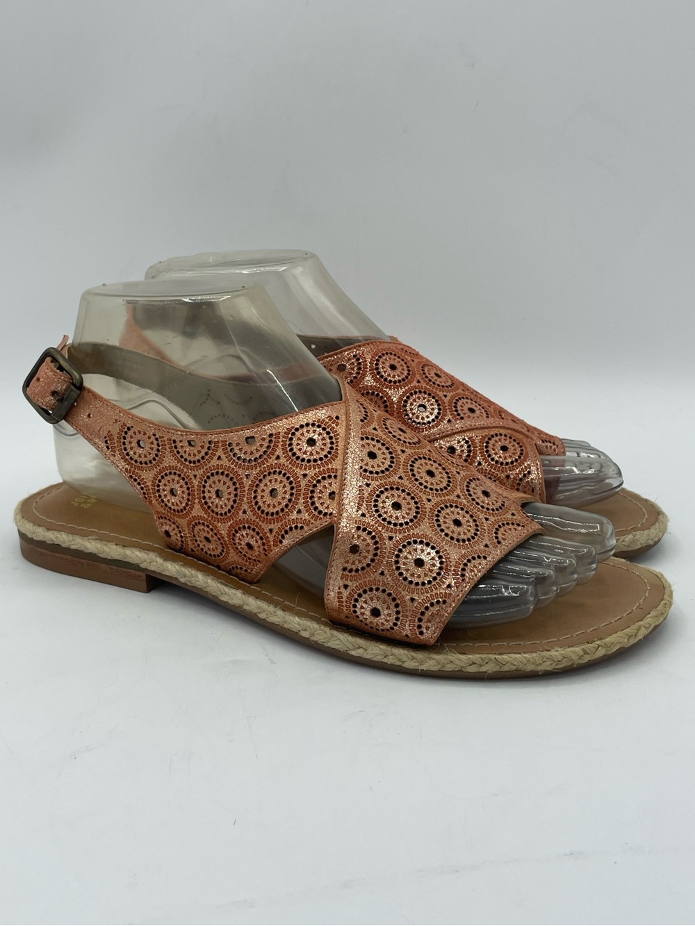 Johnston & Murphy Willow Perforated Leather Sandal.